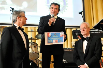 Rotarianie z Rotary Club Hannover-Ballhof: Ulrich Heymann, Wolfgang Eisert i Peter Enss