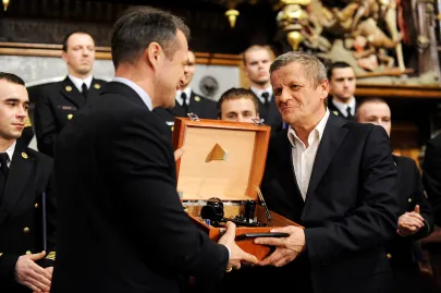 Minister Sławomir Nowak oraz Tomasz Cichocki