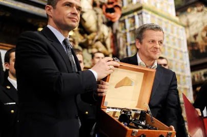 Minister Sławomir Nowak oraz Tomasz Cichocki