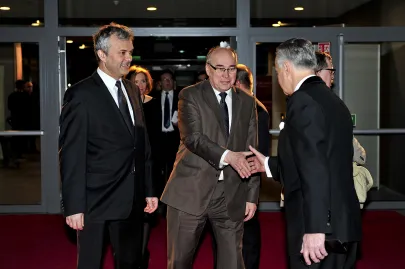 Zbigniew Canowiecki wita gości