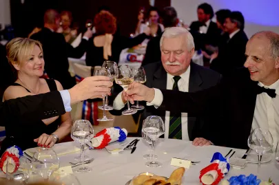 Anna Gornich, Lech Wałęsa, Francis Lapp