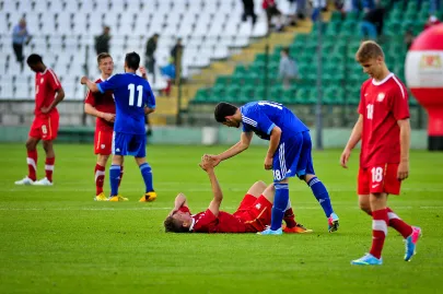 Podziękowania po meczu