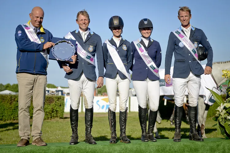 Sylve Soderstrand, Jens Fredricson, Peder Fredricson, Emma Emanuselson i Malin Baryard-Johnssonon