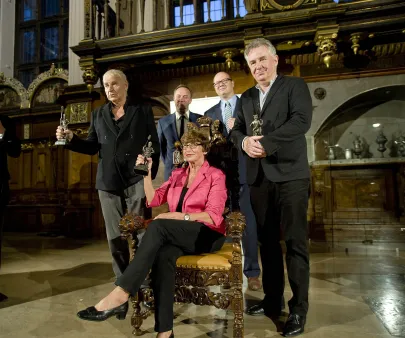 laureaci Neptunów 2013 Andrzej Dudziński, Elżbieta Sikora, Janusz Głowacki 