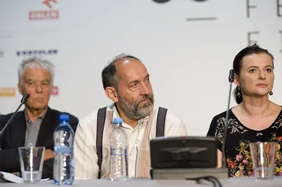 "Papusza" - konferencja prasowa (Zbigniew Waleryś, Jowita Budnik)