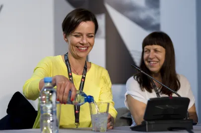"Ida" - konferencja (po lewej Agata Kulesza)