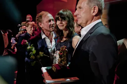 Andrzej Chyra i Małgośka Szumowska