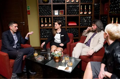 Marcin Kasprowicz (Davidoff), Katarzyna Główka (Sheraton), Marek Nowak (Trojmiasto.pl)