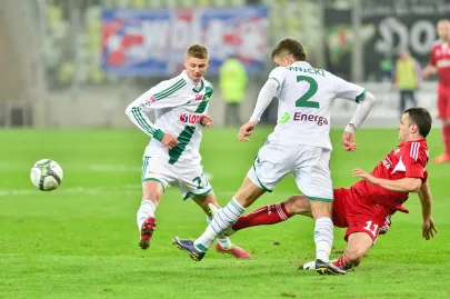 Paweł Dawidowicz i Paweł Brożek i Rafał Janicki