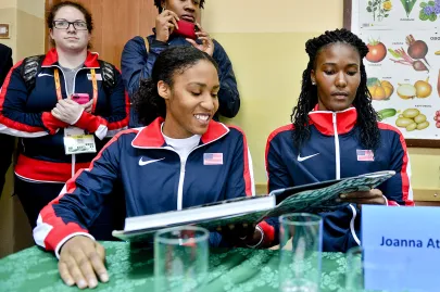 Ajee Wilson i Joanna Atkins