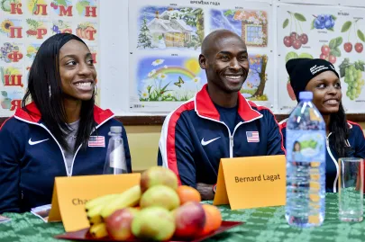 Chanelle Price, Bernard Lagat i Jernail Hayes