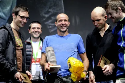 Michał Kozok i wyróżnieni w kategorii Wyczyn Roku 2013