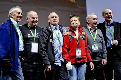 Andrzej Paczkowski, Anna Czerwińska, Marian Bała, Leszek Cichy, Janusz Majer i Krzysztof Wielicki