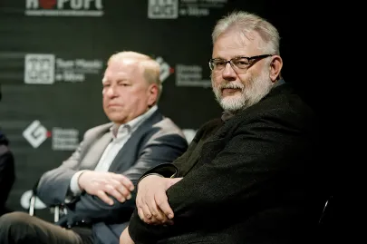 Jerzy Stuhr i Jacek Sieradzki