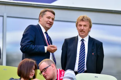 Bogdan Basałaj i Zbigniew Boniek