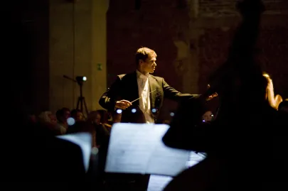 Rafał Kłoczko podczas premiery opery "Francesca Da Rimini" Sergieja Rachmaninowa