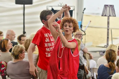 Agnieszka Skawińska wśród publiczności