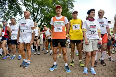 Maratończycy na starcie