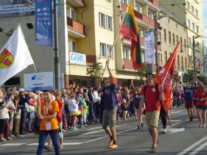 Parada załóg ulicami Gdyni