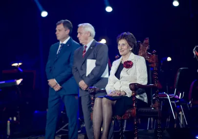 koncert poprzedziła uroczytość nadania Honorowego Obywatelstwa Sopotu Irenie Szewińskiej