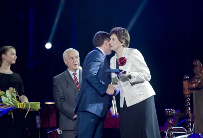 koncert poprzedziła uroczytość nadania Honorowego Obywatelstwa Sopotu Irenie Szewińskiej