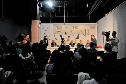 Konferencja prasowa filmu Pod Mocnym Aniołem