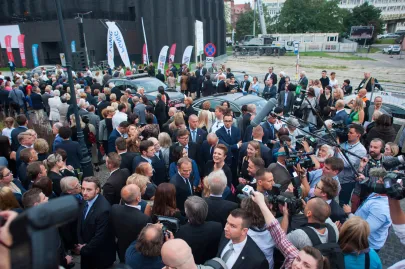 Ewakuacja gości z teatru