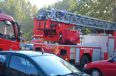FIKAKOWO  04,10,2014  pożar
