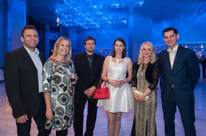 Katarzyna Michałowska z mężem, Łukasz Rudziński, Paulina Skałbania, Marta Nicgorska, Paweł Klikowicz