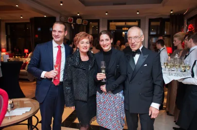 Barbara Markiewicz i Wolfgang Dockerill z gośćmi