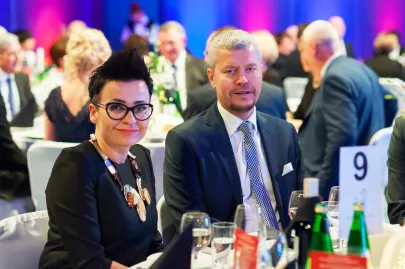Michał Kaczorowski (prezes trojmiasto.pl) wraz z małżonką