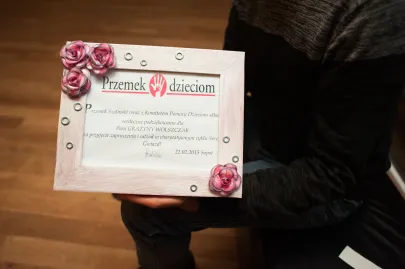 Podziękowanie dla Grażyny Wolszczak