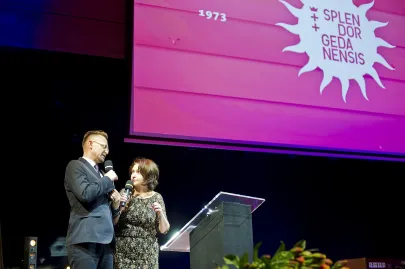 prowadzącu galę Małgorzata Żerwe i Jerzy Snakowski
