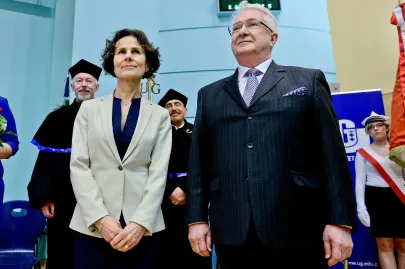 Elżbieta Płażyńska i prof. Edmund Wittbrodt