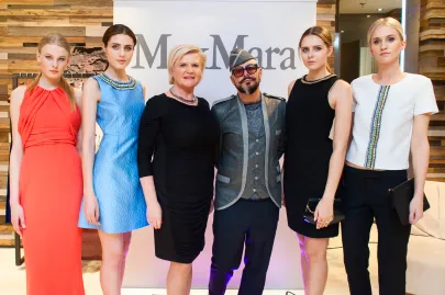 Barbara Zaborowska (przezs zarządu Olimpia Group) i Tomasz Jacyków (stylista)