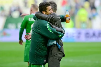 Bruno Nazario i Jerzy Brzęczek