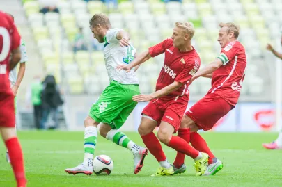 Aaron Hunt, Daniel Łukasik i Sebastian Mila 