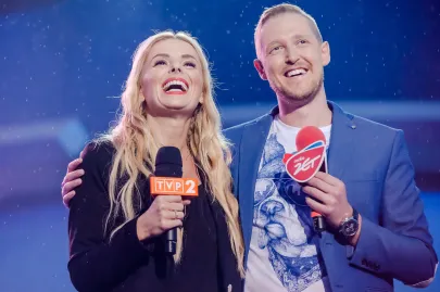 Halina Mlynkova i Damian Michałowski