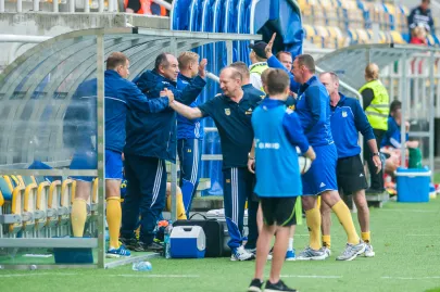 Radość sztabu trenerskiego