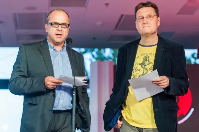 dr hab. Jacek Gutorow i prof. dr hab. Jerzy Jarniewicz