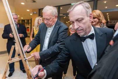 Jerzy Stuhr i Bogdan Zdrojewski