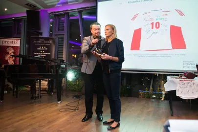 Anna Rogowska oraz Edmund Jabłoński - konferansjer