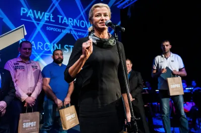 Sportowiec roku - 1 miejsce Paweł Tarnowski (w jego imieniu odbiera mama)