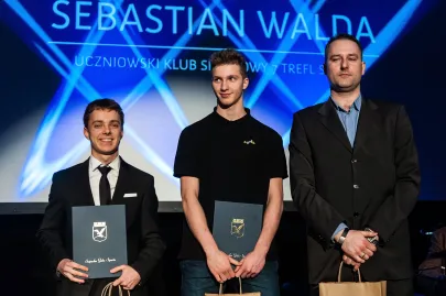 Młodzieżowy Sportowiec Roku - 3 miejsce Michał Śmiegiel, 2 miejsce Sebastian Walda (z treneram Tomaszem Chwiałkowskim)