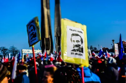 Demonstrowali poparcie dla Lecha Wałęsy 