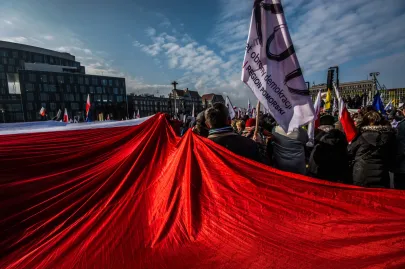 Demonstrowali poparcie dla Lecha Wałęsy 