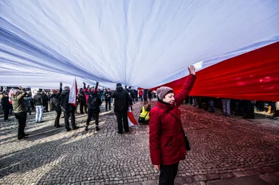 Demonstrowali poparcie dla Lecha Wałęsy 