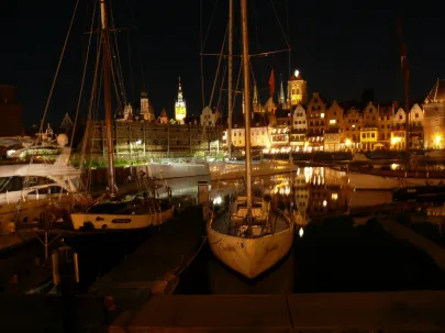 Gdańsk nocą