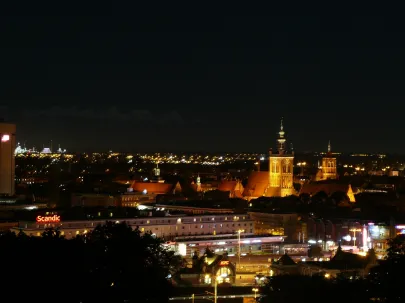 Gdańsk nocą