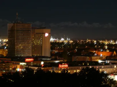 Gdańsk nocą